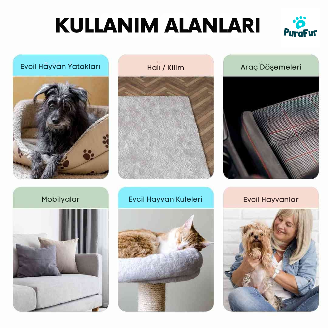 PuraFur Tüy Toplayıcı Eldiven™ - Pratik Kedi ve Köpek Tüy Bakım Eldiveni